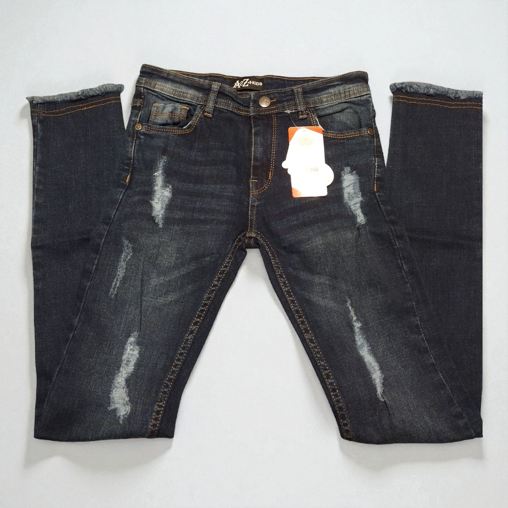 New Girls Skinny Jeans Size 13–14 — Stretchy Ripped Denim