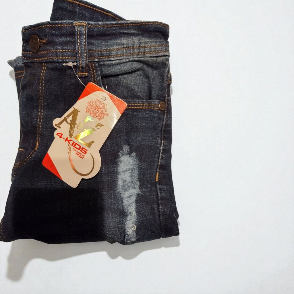 New Girls Skinny Jeans Size 13–14 — Stretchy Ripped Denim